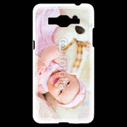 Coque Samsung Grand Prime 4G Sourire de bébé en rose