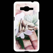 Coque Samsung Grand Prime 4G Jolie femme avec des ailes de Papillon