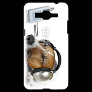 Coque Samsung Grand Prime 4G Chien écoutant de la musique