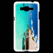 Coque Samsung Grand Prime 4G Bungalow sur mer tropicale