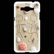 Coque Samsung Grand Prime 4G Toi et moi sur la plage