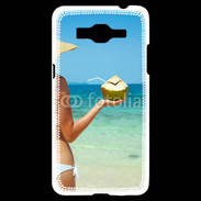 Coque Samsung Grand Prime 4G Cocktail noix de coco sur la plage 5