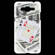 Coque Samsung Grand Prime 4G Paire d'as au poker 2