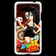 Coque Samsung Grand Prime 4G Lady au casino
