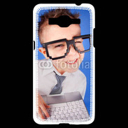 Coque Samsung Grand Prime 4G jeune Geek avec clavier