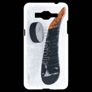 Coque Samsung Grand Prime 4G Crosse et palet de Hockey sur glace