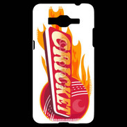 Coque Samsung Grand Prime 4G Cricket balle flamme