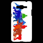Coque Samsung Grand Prime 4G Illustration mêlée de rugby