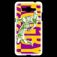 Coque Samsung Grand Prime 4G Poster rugby sur fond jaune