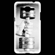 Coque Samsung Grand Prime 4G Passion Musculation en noir et blanc