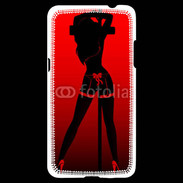 Coque Samsung Grand Prime 4G Pole danseuse noir et rouge