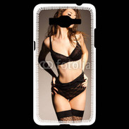 Coque Samsung Grand Prime 4G Femme sexy en lingerie noire