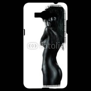 Coque Samsung Grand Prime 4G Femme nue body painting noir et blanc 4