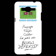 Coque Samsung Grand Prime 4G Plaquage Bonus offensif-défensif Blanc