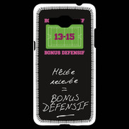 Coque Samsung Grand Prime 4G Mêlée relevée Bonus offensif-défensif Noir