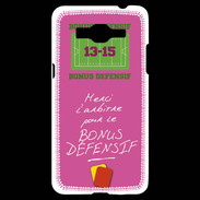 Coque Samsung Grand Prime 4G Merci l'arbitre Bonus offensif-défensif Rose