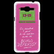 Coque Samsung Grand Prime 4G 1 point bonus offensif-défensif Rose