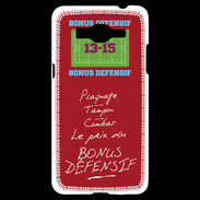 Coque Samsung Grand Prime 4G Plaquage Bonus offensif-défensif Rouge