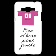 Coque Samsung Grand Prime 4G Pilier gauche Bonus offensif-défensif Blanc