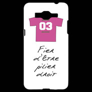 Coque Samsung Grand Prime 4G Pilier droit Bonus offensif-défensif Blanc