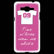Coque Samsung Grand Prime 4G Demi de mêlée Bonus offensif-défensif Rose