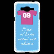 Coque Samsung Grand Prime 4G Demi de mêlée Bonus offensif-défensif Bleu