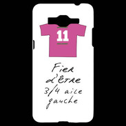 Coque Samsung Grand Prime 4G 3/4 aile gauche Bonus offensif-défensif Blanc