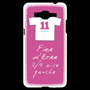 Coque Samsung Grand Prime 4G 3/4 aile gauche Bonus offensif-défensif Rose