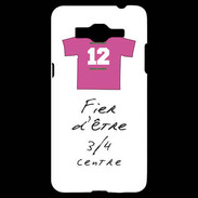 Coque Samsung Grand Prime 4G 3/4 centre G Bonus offensif-défensif Blanc