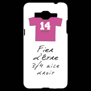 Coque Samsung Grand Prime 4G 3/4 aile droit Bonus offensif-défensif Blanc