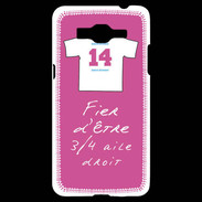 Coque Samsung Grand Prime 4G 3/4 aile droit Bonus offensif-défensif Rose