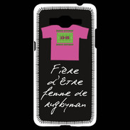 Coque Samsung Grand Prime 4G Femme de rugbyman Bonus offensif-défensif Noir