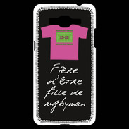 Coque Samsung Grand Prime 4G Fille de rugbyman Bonus offensif-défensif Noir