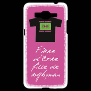 Coque Samsung Grand Prime 4G Fille de rugbyman Bonus offensif-défensif Rose 2