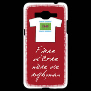 Coque Samsung Grand Prime 4G Mère de rugbyman Bonus offensif-défensif Rouge
