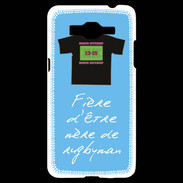 Coque Samsung Grand Prime 4G Mère de rugbyman Bonus offensif-défensif Bleu 2