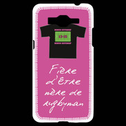 Coque Samsung Grand Prime 4G Mère de rugbyman Bonus offensif-défensif Rose 2
