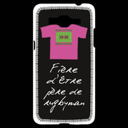 Coque Samsung Grand Prime 4G Père de rugbyman Bonus offensif-défensif Noir