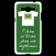 Coque Samsung Grand Prime 4G Père de rugbyman Bonus offensif-défensif Vert