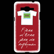 Coque Samsung Grand Prime 4G Père de rugbyman Bonus offensif-défensif Rouge