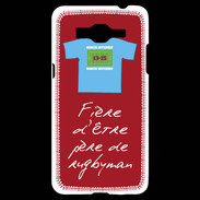 Coque Samsung Grand Prime 4G Père de rugbyman Bonus offensif-défensif Rouge 2