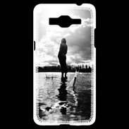 Coque Samsung Grand Prime 4G Personnage en noir et blanc PR