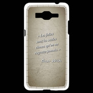 Coque Samsung Grand Prime 4G Les Folies Sepia Citation Oscar Wilde