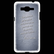 Coque Samsung Grand Prime 4G Portrait Ame Bleu Citation Oscar Wilde