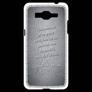 Coque Samsung Grand Prime 4G Portrait Ame Noir Citation Oscar Wilde