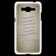 Coque Samsung Grand Prime 4G Portrait Ame Sepia Citation Oscar Wilde