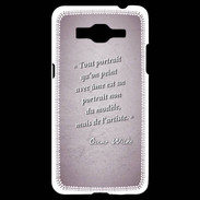 Coque Samsung Grand Prime 4G Portrait Ame Rose Citation Oscar Wilde