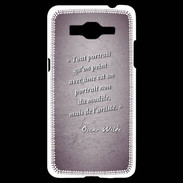 Coque Samsung Grand Prime 4G Portrait Ame Violet Citation Oscar Wilde