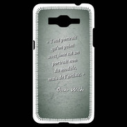 Coque Samsung Grand Prime 4G Portrait Ame Vert Citation Oscar Wilde