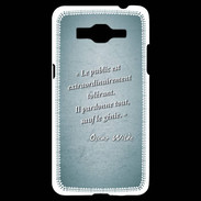 Coque Samsung Grand Prime 4G Public génie Turquoise Citation Oscar Wilde